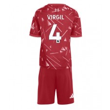 Liverpool Virgil van Dijk #4 Hemmaställ Barn 2026-27 Korta ärmar (+ Korta byxor)
